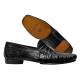 Mezlan "Simon" 6817-F Black Genuine All-Over Crocodile Loafer Shoes